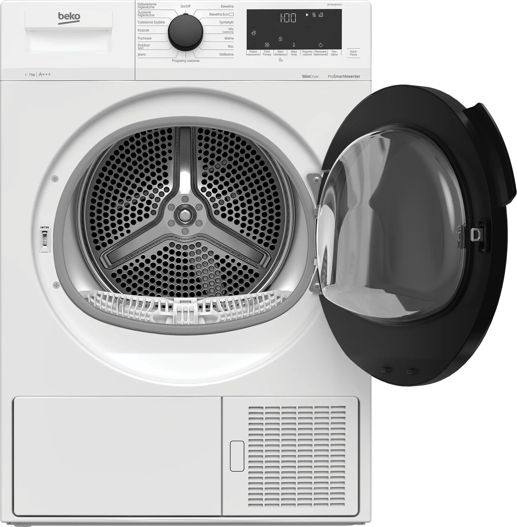 Suszarka Beko DF7424RTDCX Slim 46cm 7kg