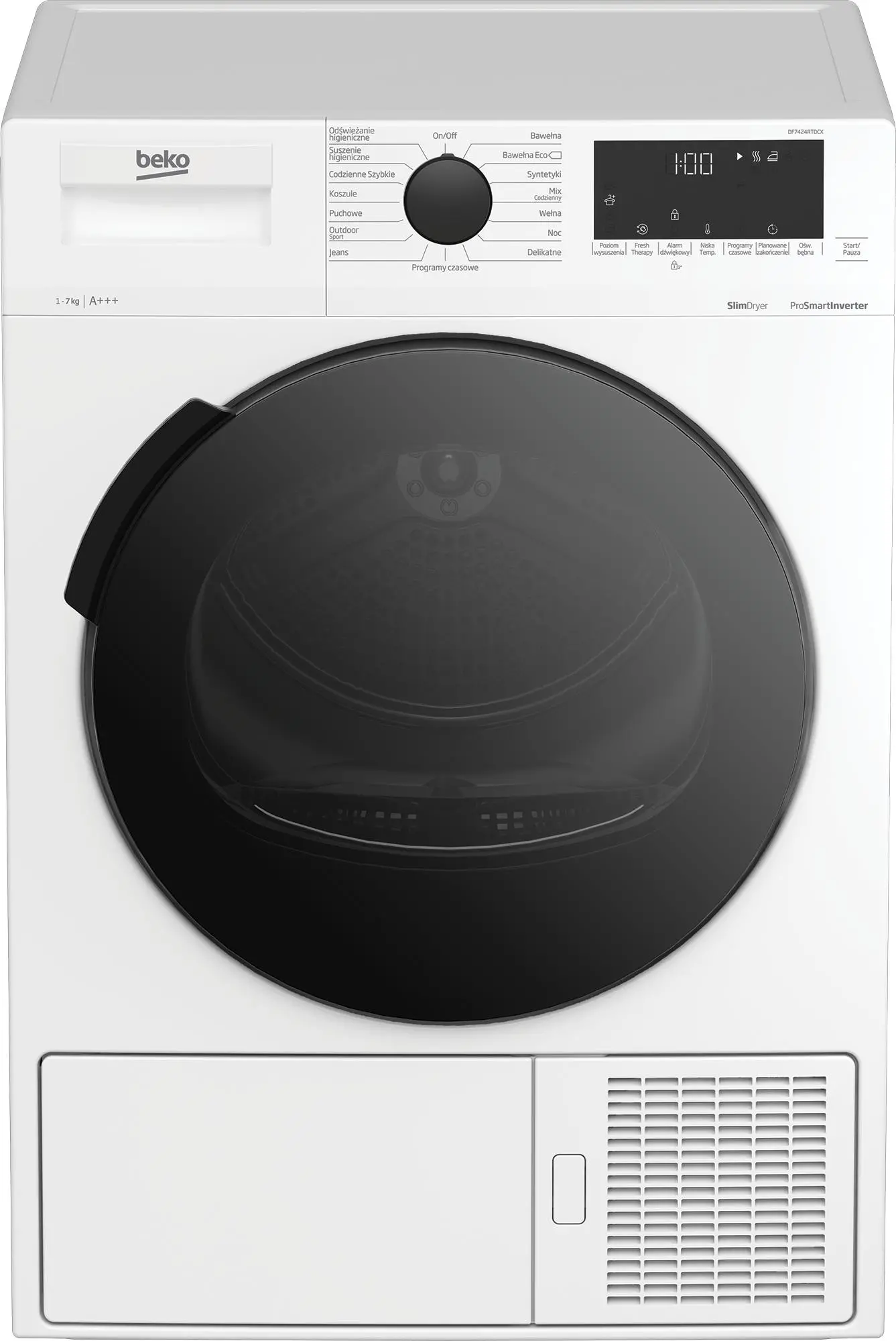 Suszarka Beko DF7424RTDCX Slim 46cm 7kg