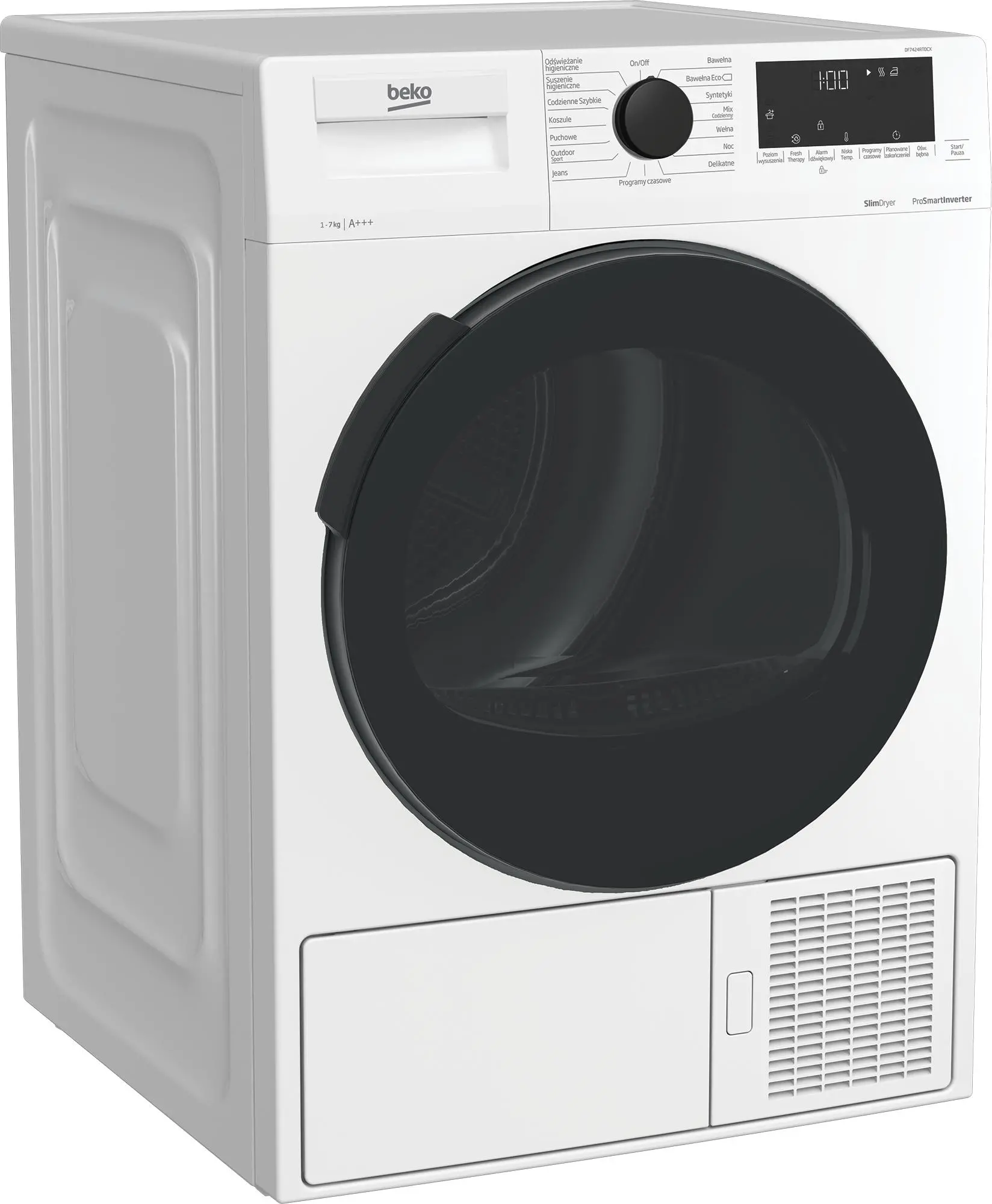 Suszarka Beko DF7424RTDCX Slim 46cm 7kg