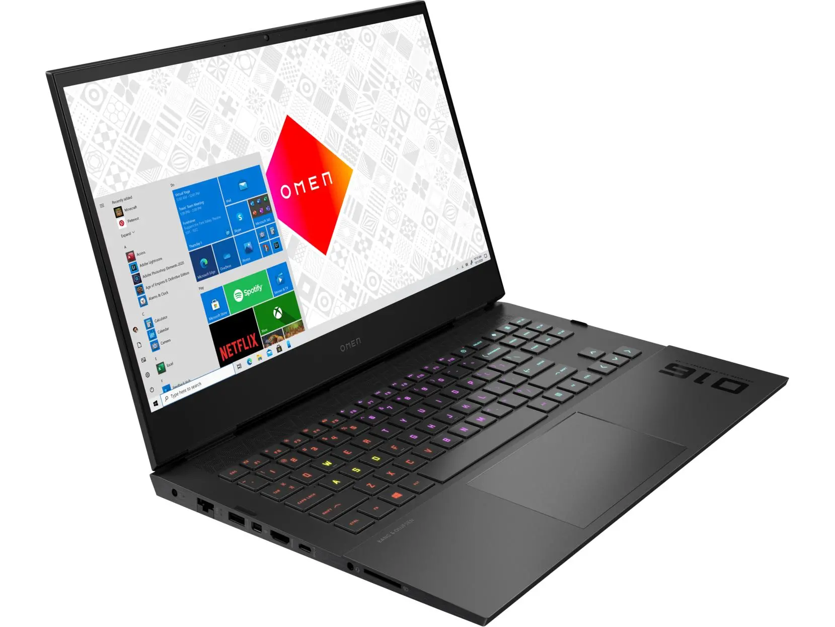 Laptop gamingowy HP OMEN 16-c0172nw 16,1" 144Hz R7 5800H 16GB RAM 1TB Dysk SSD RTX3070 Win10 Srebrny