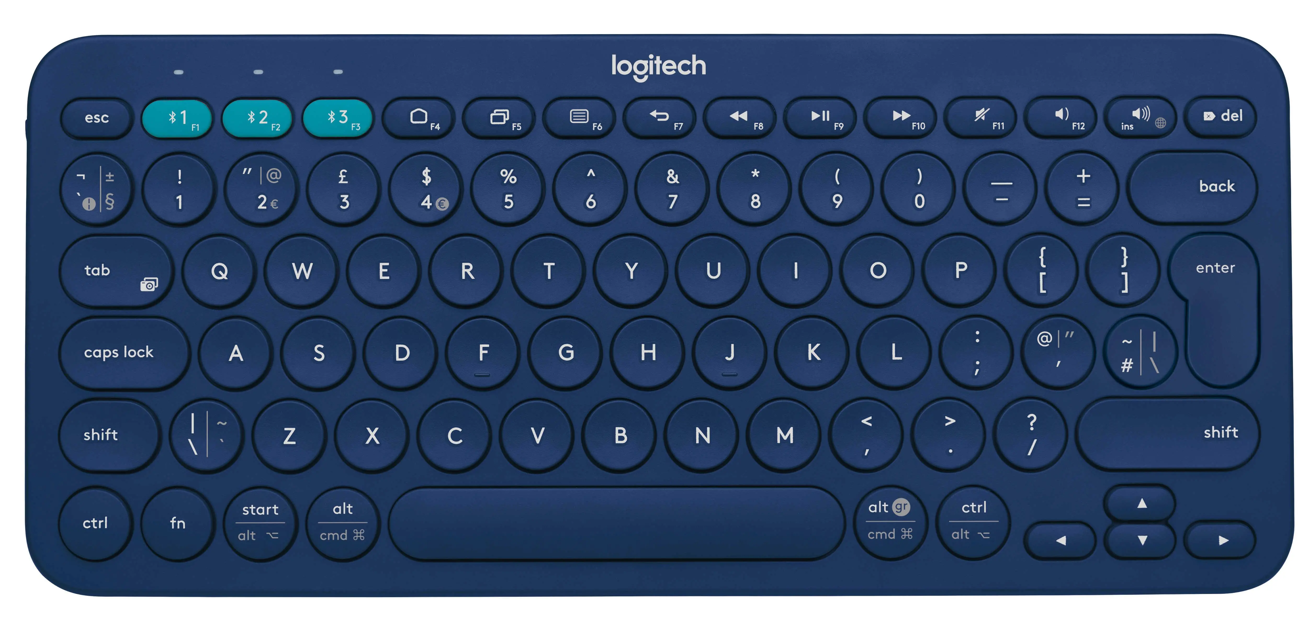 Klawiatura membranowa Logitech K380  Niebieski