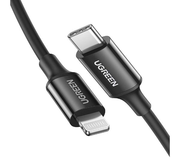 Zdjęcia - Kabel Ugreen USB-C do Lightning US171 36W 1m Czarny 