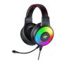 Słuchawki przewodowe z mikrofonem Havit H2013D RGB Nauszne Czarny