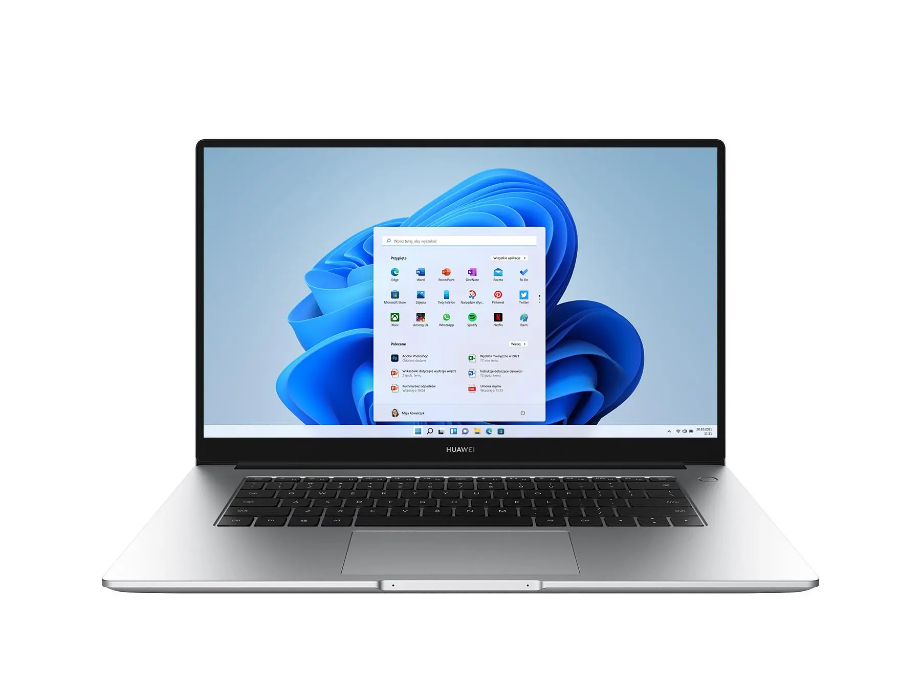 Laptop Huawei MateBook D 15 15,6" i5-1135G7 8GB RAM 512GB Dysk SSD Win11 Srebrny