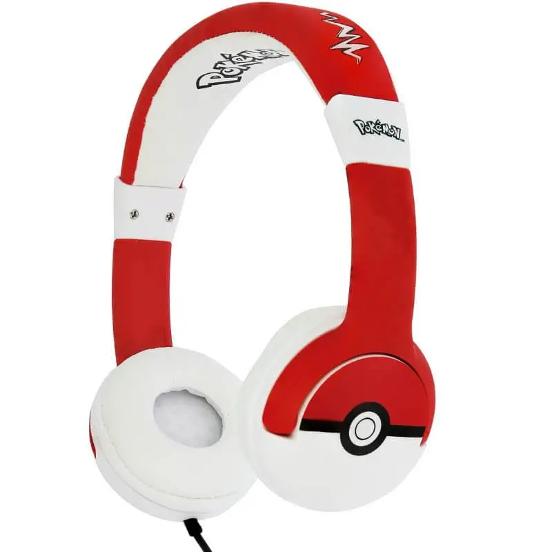 Słuchawki przewodowe OTL Technologies Pokemon Pokeball Nauszne Czerwono-biały