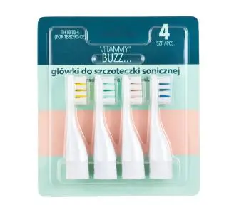Końcówka do szczoteczki dla dzieci Vitammy Buzz 4szt.