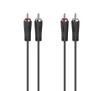 Kabel  audio Hama 00205258 2x RCA 3m Czarny