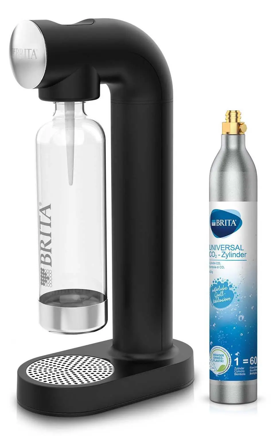 Saturator Brita SodaOne Czarny + Nabój z gazem CO2