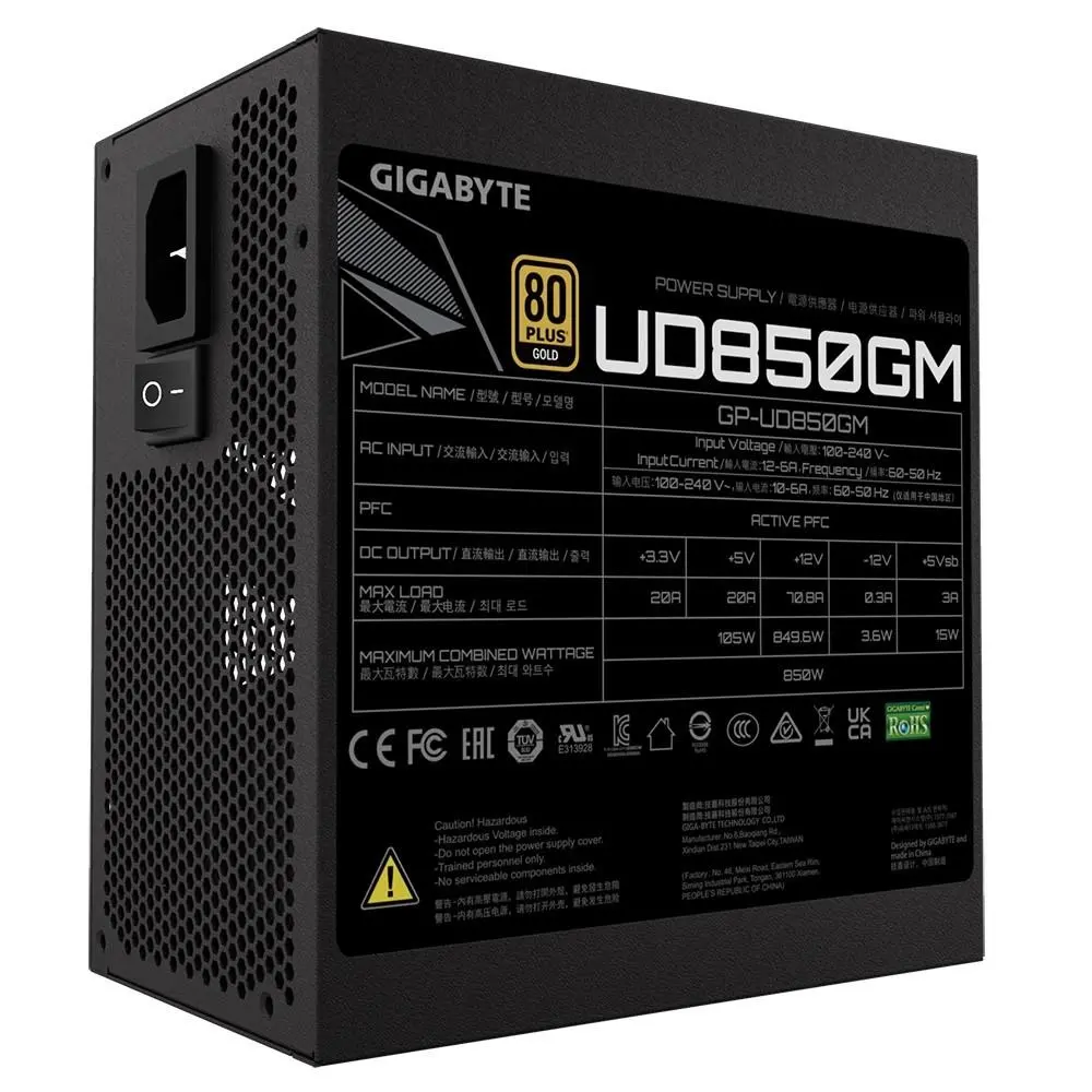 фото Блок живлення Gigabyte UD850GM (GP-UD850GM) 3