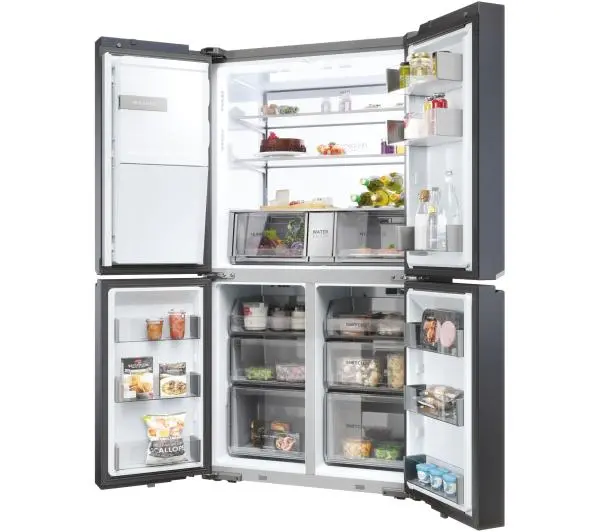 Haier Seria 7 HCR7918EIMB Pełny No Frost 177,5cm Dystrybutor wody Czarny Inox - DRUGI -30%, ALBO 5-TY ZA 1ZŁ - Kup na Raty - RRSO 0%
