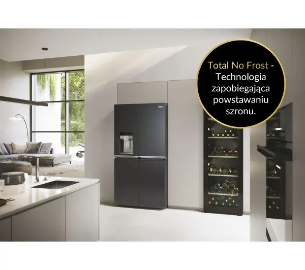 Haier Seria 7 HCR7918EIMB Pełny No Frost 177,5cm Dystrybutor wody Czarny Inox - DRUGI -30%, ALBO 5-TY ZA 1ZŁ - Kup na Raty - RRSO 0%