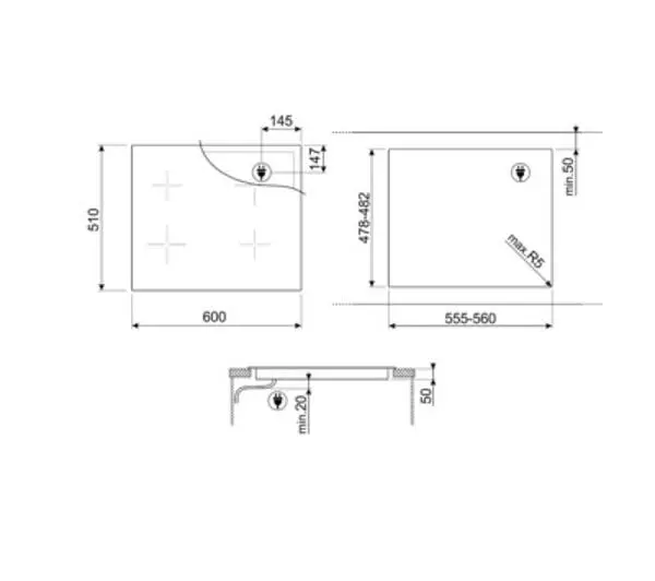 Smeg SI4642D 60cm - DRUGI -30%, ALBO 5-TY ZA 1ZŁ - Kup na Raty - RRSO 0%