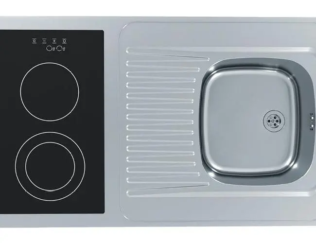 Zlewozmywak Alveus Combi Ceral 1136495K Komora z prawej strony Stalowy