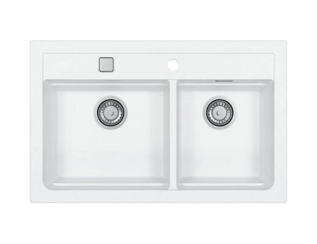 Zlewozmywak Alveus Atrox 50 1131997 Granitowy Biały