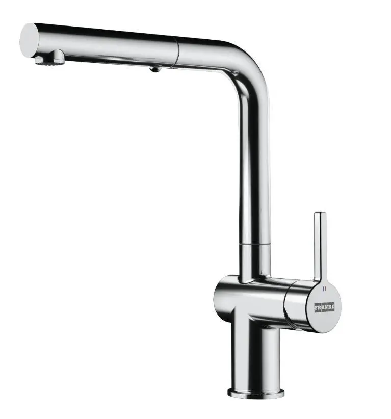 Bateria Franke Active L Pull-Out Chrom Mosiądz