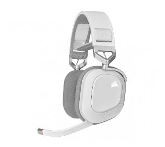 Słuchawki bezprzewodowe z mikrofonem Corsair HS80 RGB Wireless Nauszne Biały
