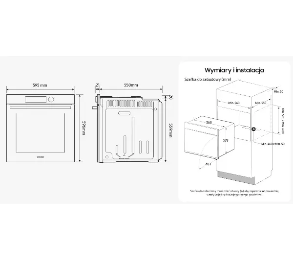 Samsung NV7B44207AK Dual Cook Termoobieg Zdalne sterowanie Czarny - Kup na Raty - RRSO 0%