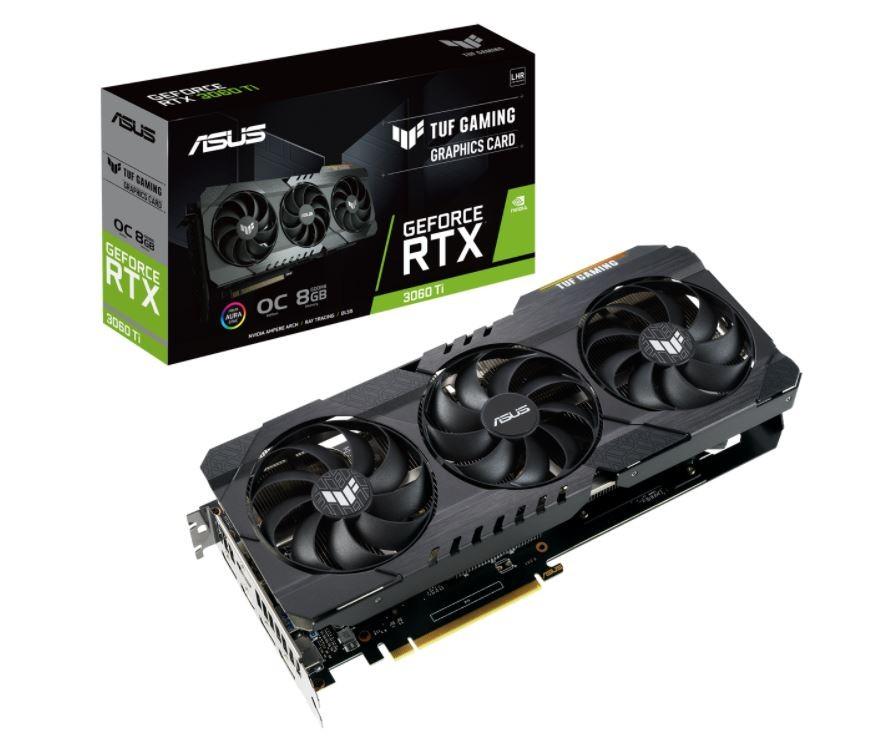 Karta graficzna ASUS TUF Gaming GeForce RTX 3060 Ti  LHR V2 OC Edition 8GB GDDR6 256bit DLSS