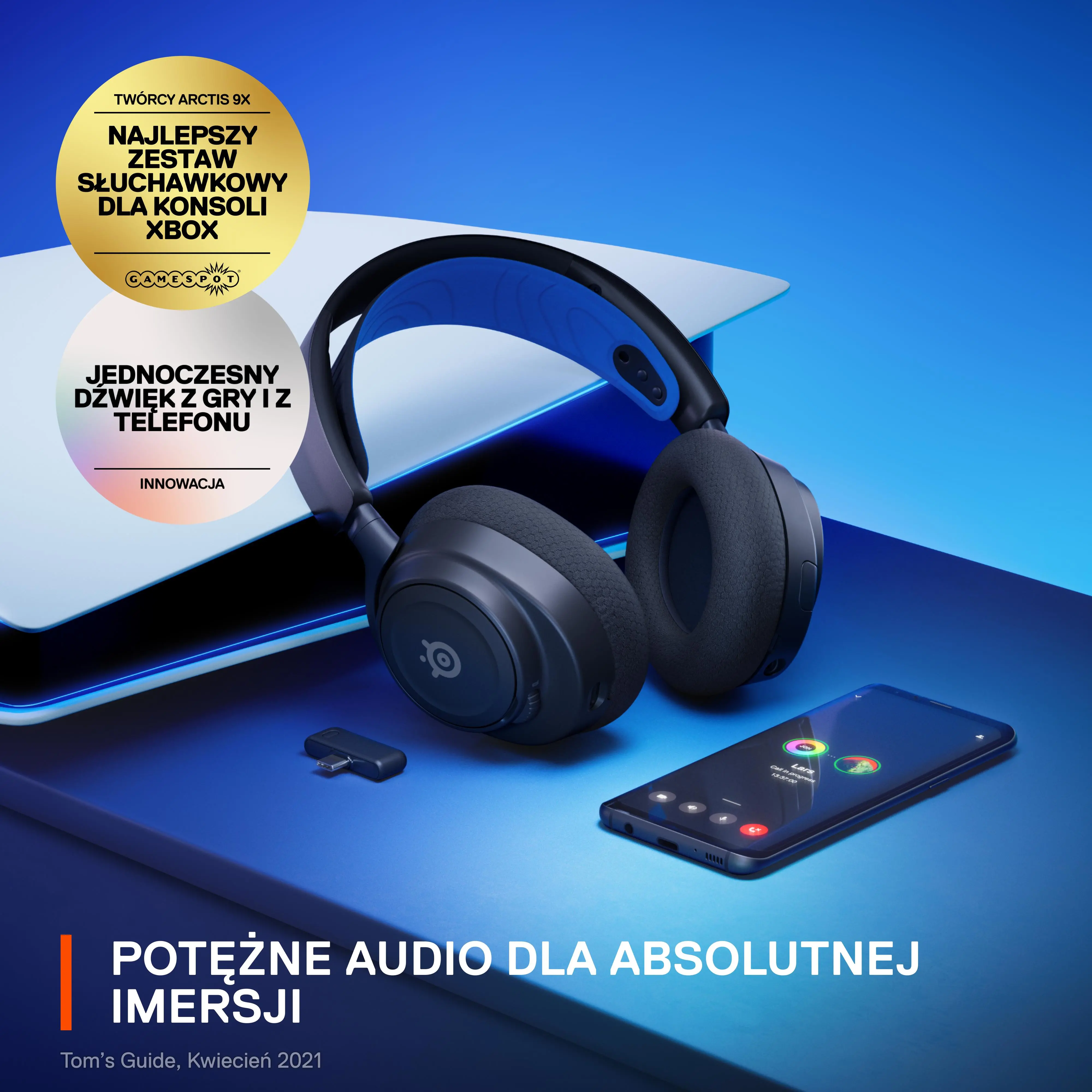 Słuchawki bezprzewodowe z mikrofonem SteelSeries Arctis Nova