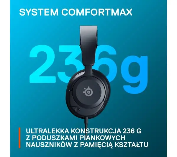 SteelSeries Arctis Nova 1 PS Nauszne Czarny