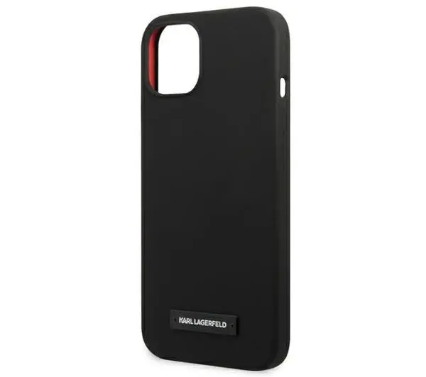 Karl Lagerfeld Silicone Plaque KLHCP13SSLMP1K do iPhone 13 mini