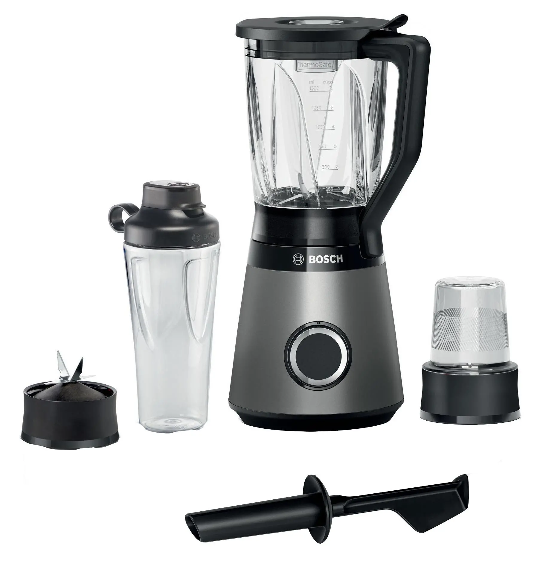 Blender kielichowy Bosch VitaPower Serie 4 MMB6177S 1,5l Rozdrabniacz Butelka