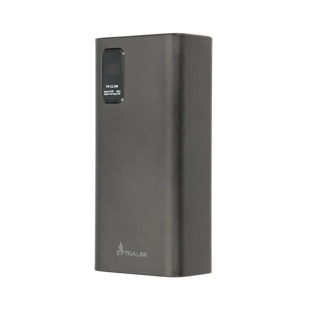 Powerbank Extralink EPB-069B 30000mAh Fast Charging USB-C 22,5W Czarny