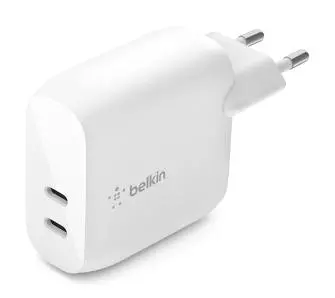 Ładowarka sieciowa Belkin BoostCharge 20W - 2x USB-C PD Biały