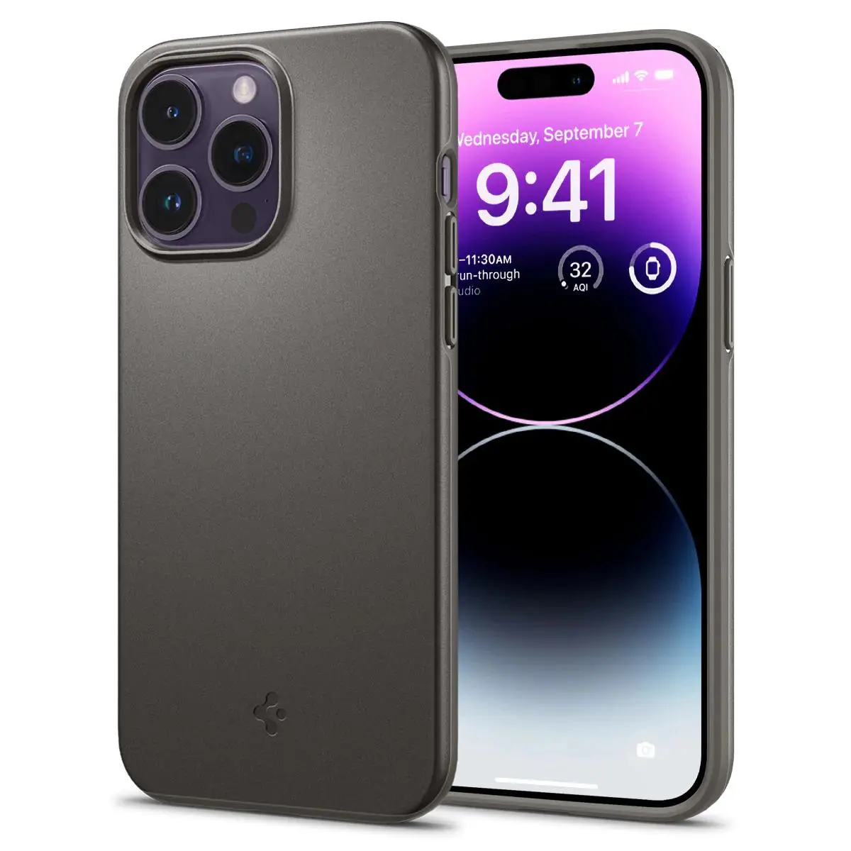 Etui Spigen Thin Fit do iPhone 14 Pro Max gunmetal
