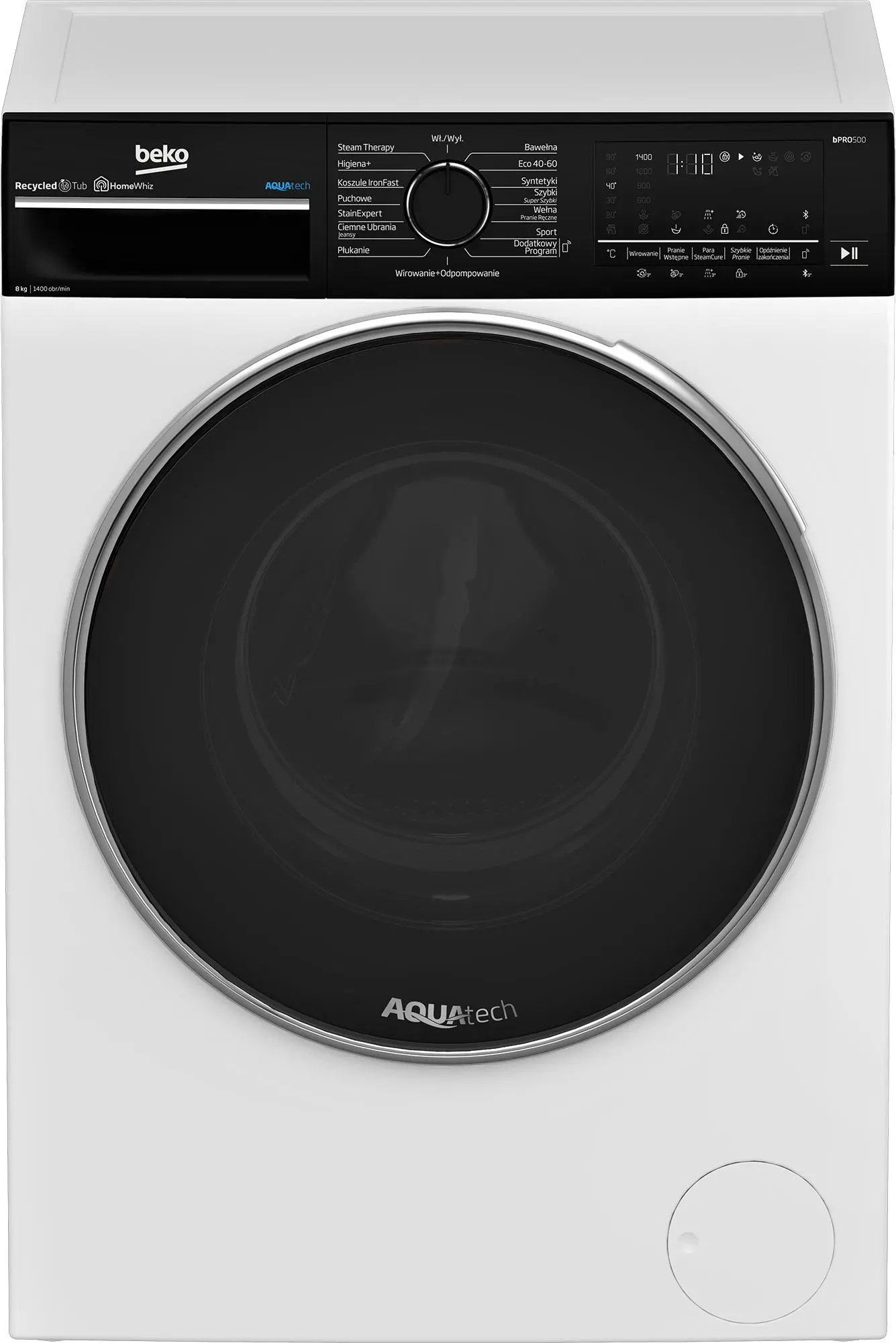 Pralka Beko bPro500 B5WFU58408WBDC AquaTech 8kg 1400obr/min Zdalne sterowanie
