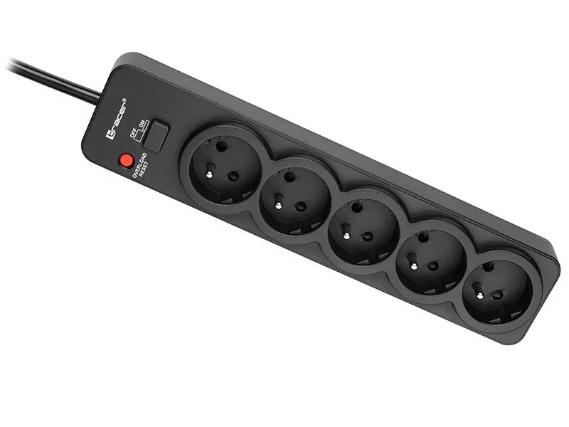 Listwa Tracer TRALIS46976 PowerGuard Pro 5 gniazd 1,8m Czarny