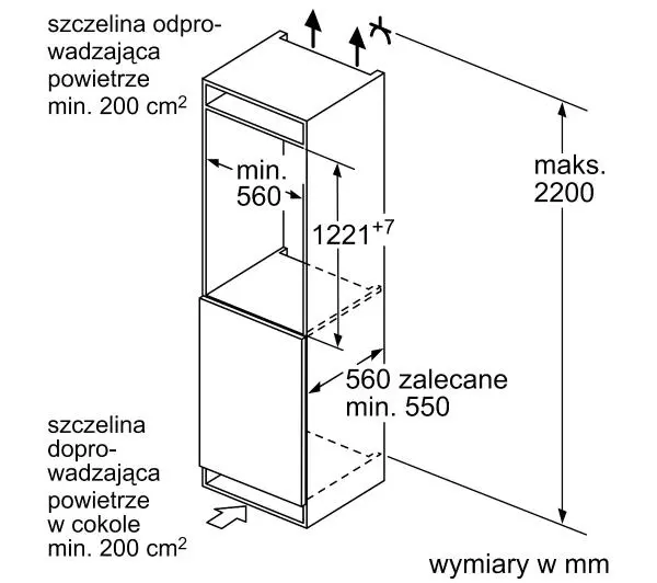 Bosch KIR41NSE0 122,1cm Szuflada z kontrolą wilgotności - DRUGI -30%, ALBO 5-TY ZA 1ZŁ - Kup na Raty - RRSO 0%