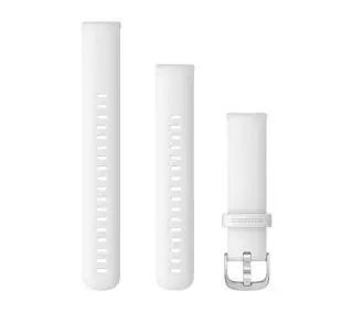 Garmin QuickFit silikon 18 mm Biały-srebrny