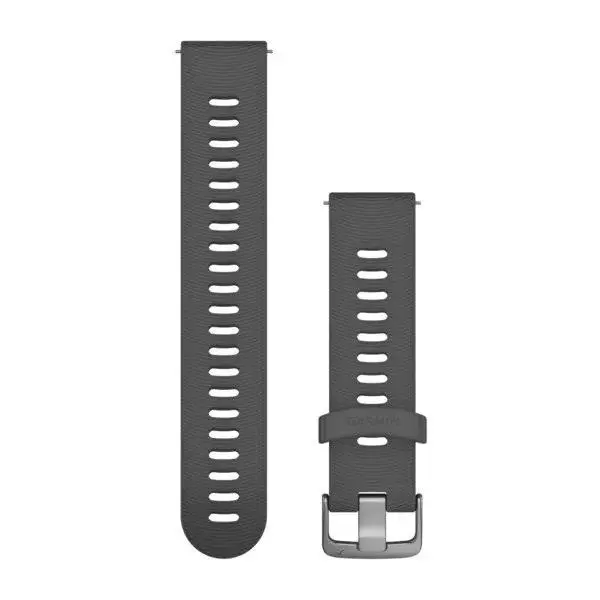 Pasek Garmin QuickFit silikon 20 mm Popielato-srebrny