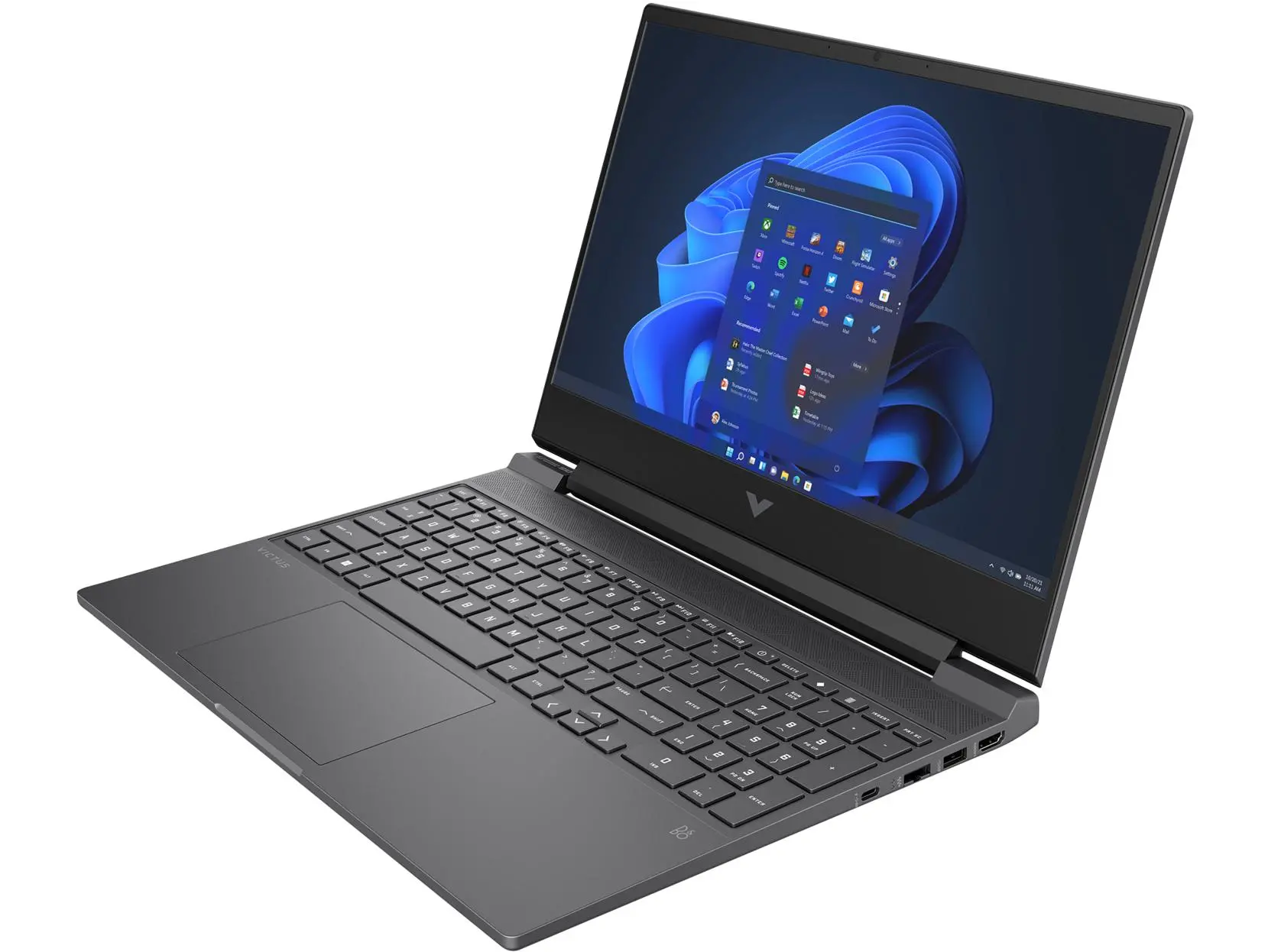 Laptop gamingowy HP Victus 15-fb0122nw 15,6" 144Hz R5 5600H 16GB RAM 512GB Dysk SSD GTX1650 Win11 Czarno-srebrny