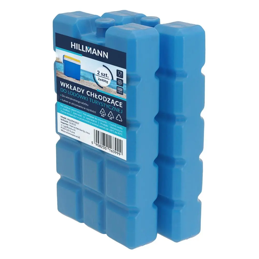 Wkłady do lodówki turystycznej HILLMANN HILL004187 2szt.