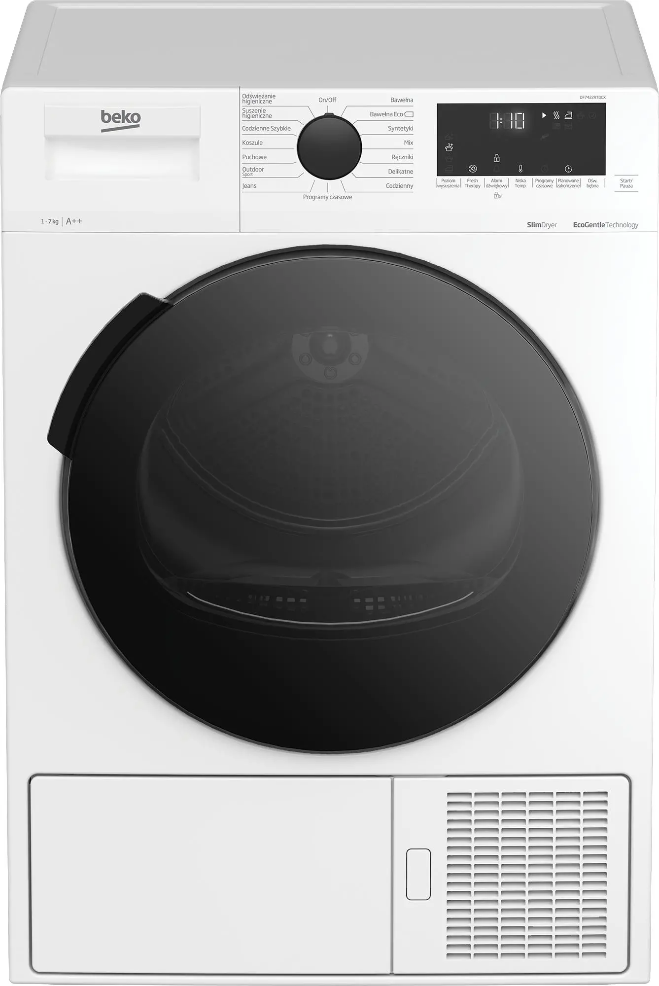 Suszarka Beko DF7422RTDCX Slim 45,9cm 7kg