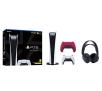 Konsola Sony PlayStation 5 Digital (PS5) + słuchawki PULSE 3D (czarny) + dodatkowy pad (czerwony)