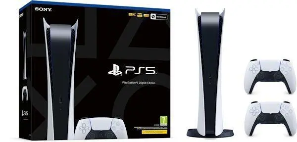 Konsola Sony PlayStation 5 Digital (PS5) + Dodatkowy Pad Biały