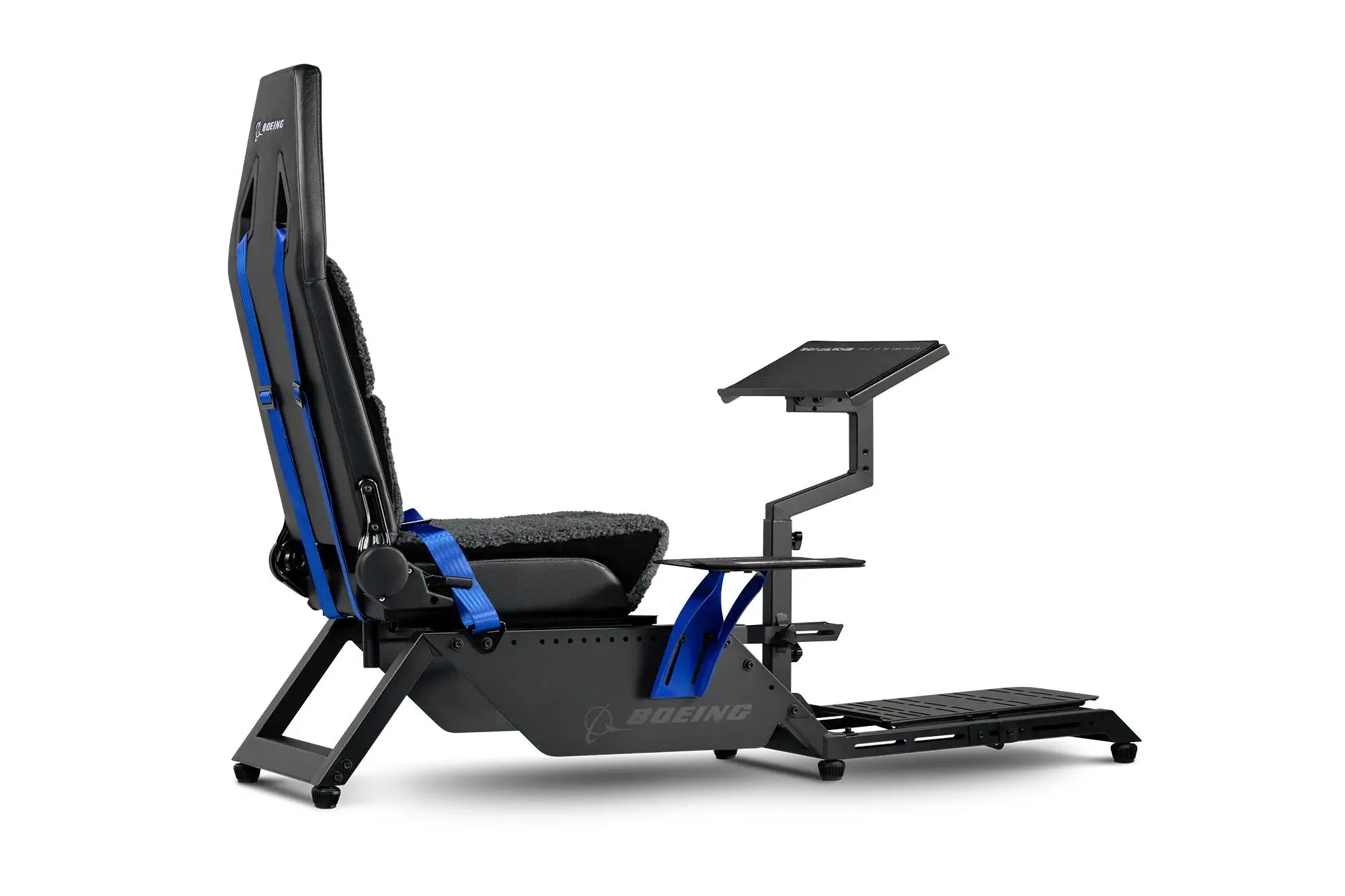 Fotel Next Level Racing NLR-S027 Flight Simulator Boeing Commercial Edition kokpit do 150kg Czarno-niebieski