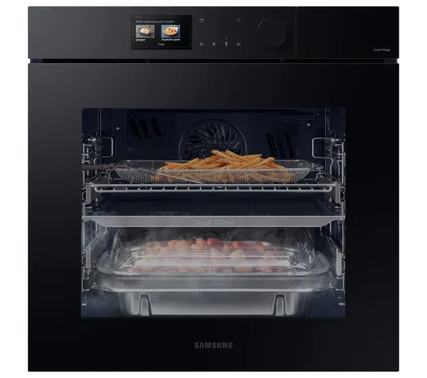 Piekarniki do zabudowy - Samsung Bespoke NV7B7997AAK Funkcje AI Dual Cook Termoobieg AirFry Termosonda Zdalne sterowanie Czarny