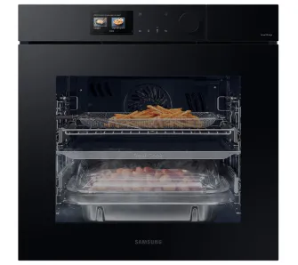 Piekarnik elektryczny parowy Samsung Bespoke NV7B7997AAK Funkcje AI Dual Cook Termoobieg AirFry Termosonda Zdalne sterowanie Czarny