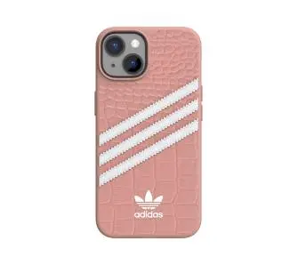 Etui Adidas Samba Alligator z 3 paskami do iPhone 14 Różowy