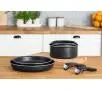 Zestaw patelni Tefal Ingenio Extra L1549153  Titanium 22cm, 24cm, 26cm