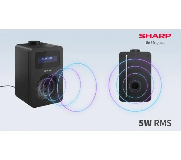 Sharp DR-430 Radio FM DAB+ Bluetooth Czarny