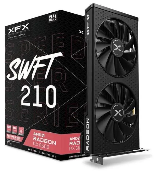 Karta graficzna XFX Radeon RX 6600 Gaming SWFT 210 8GB GDDR6 128bit FSR