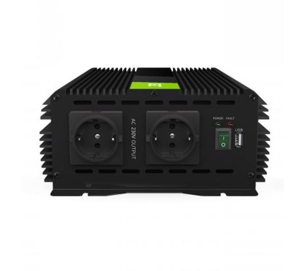Green Cell PRO Car Power Inverter Converter 12V to 230V 3000W/6000W with  USB - Green Cell