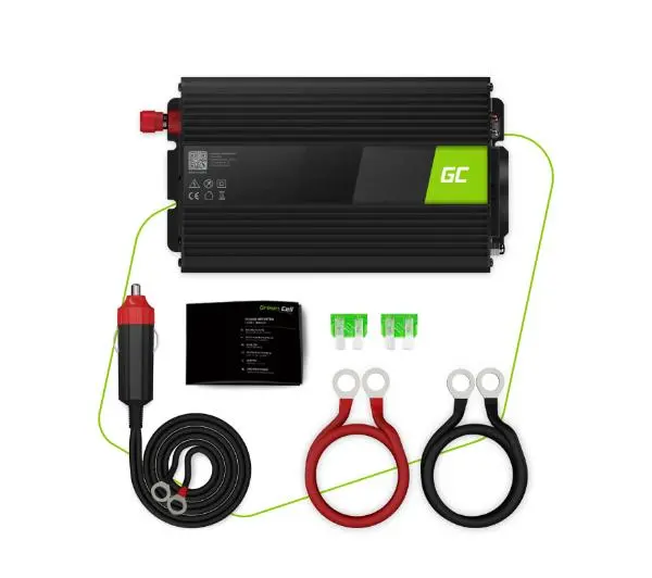 Green Cell INV05DE 12V na 230V 300W/600W Czysta sinusoida