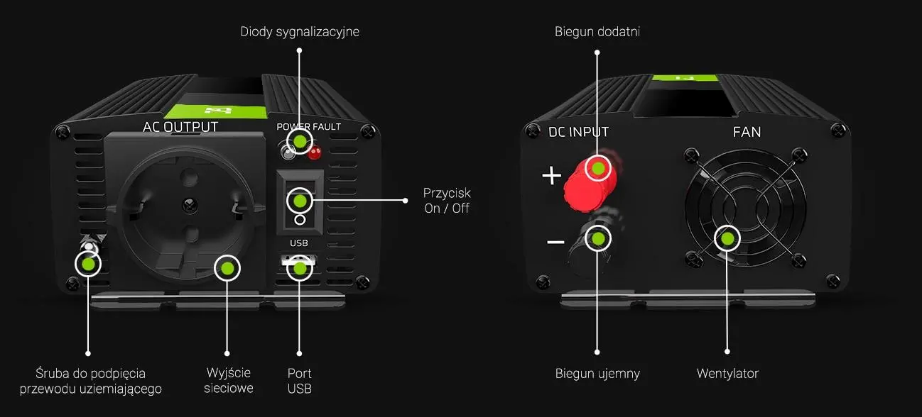 Фото Перетворювач DC-AC Green Cell INV04DE