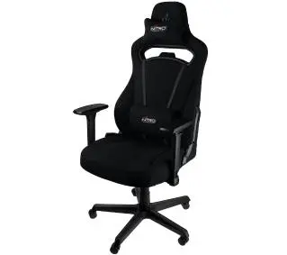 Nitro Concepts E250 Stealth Black Biurowy  do 120kg Tkanina Czarny - Kup na Raty - RRSO 0%
